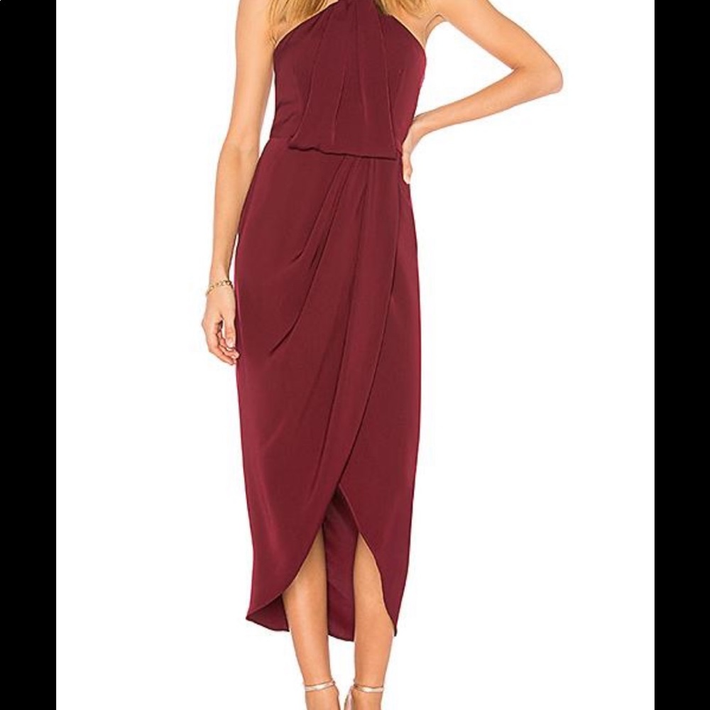 Shona Joy Knotted Tulip Hem Dress - New with tags
